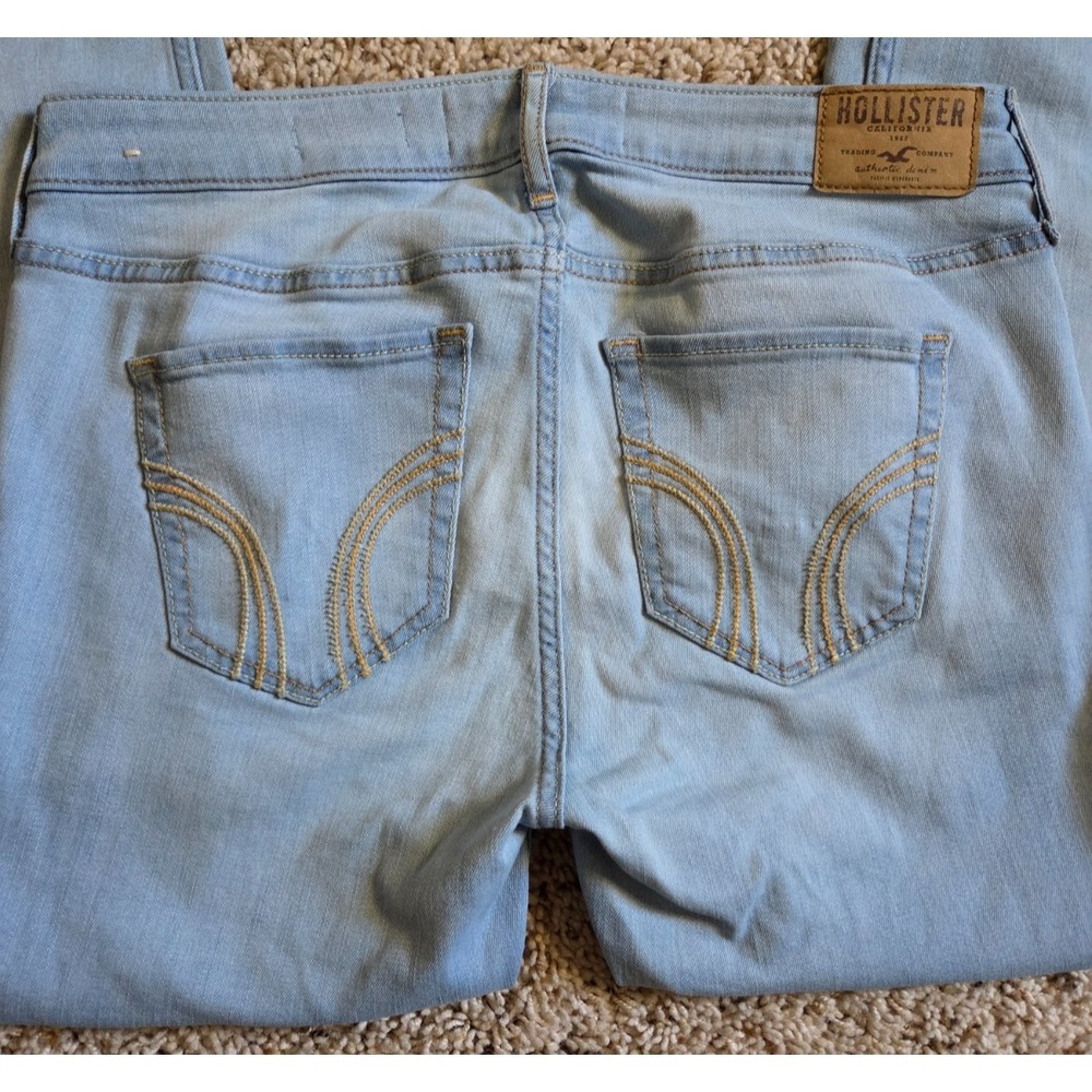 MINT! Hollister Women's 7R 30x28 Low Rise Super Skinny Light Wash - Picture 4 of 4